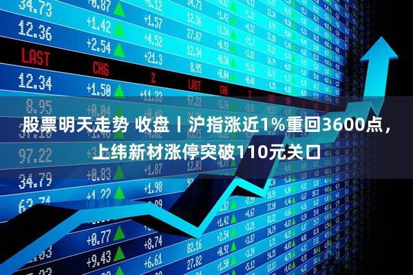 股票明天走势 收盘丨沪指涨近1%重回3600点，上纬新材涨停突破110元关口