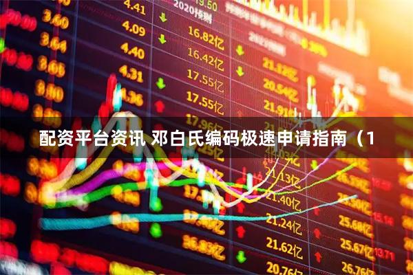 配资平台资讯 邓白氏编码极速申请指南（1